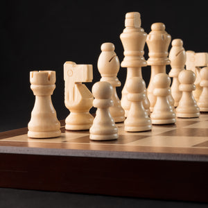 Ajedrez de Madera Magnético con set de damas Nación Ajedrez