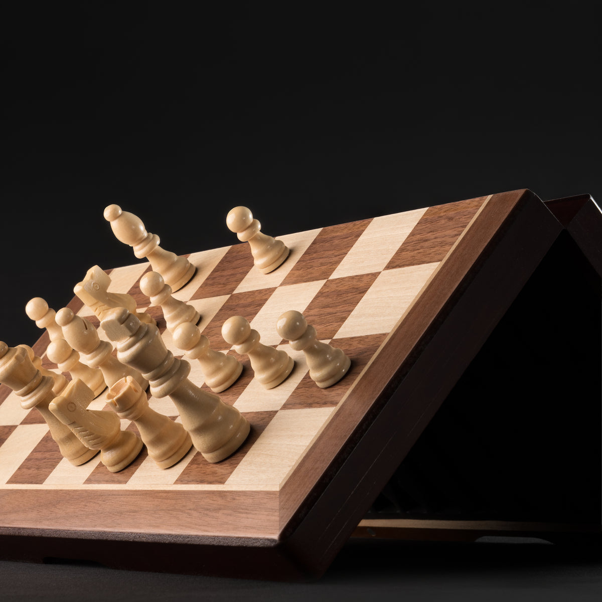 Ajedrez de Madera Magnético con set de damas Nación Ajedrez