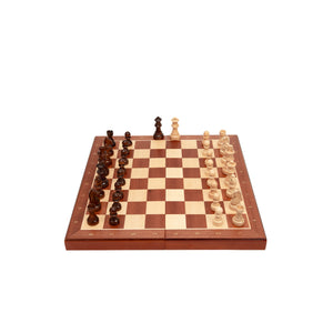 Tablero De Ajedrez Madera 33x33cm Magnético