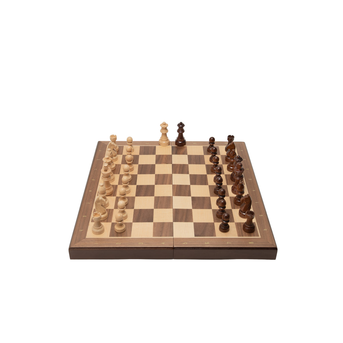 Tablero De Ajedrez Madera 33x33cm Magnético