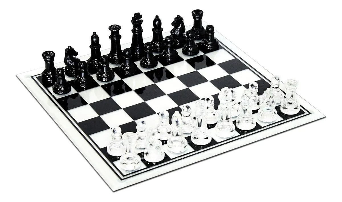 Ajedrez de vidrio 35x35cm