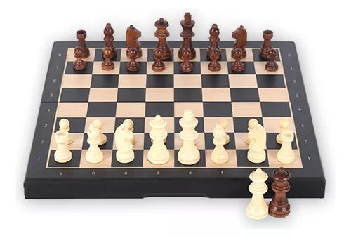 Tablero De Ajedrez Madera 33x33cm Magnético (8720033087770)