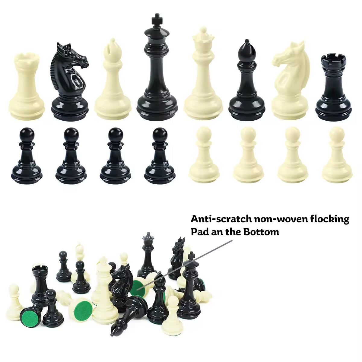 Piezas de Ajedrez Modelo Templarios tipo madera