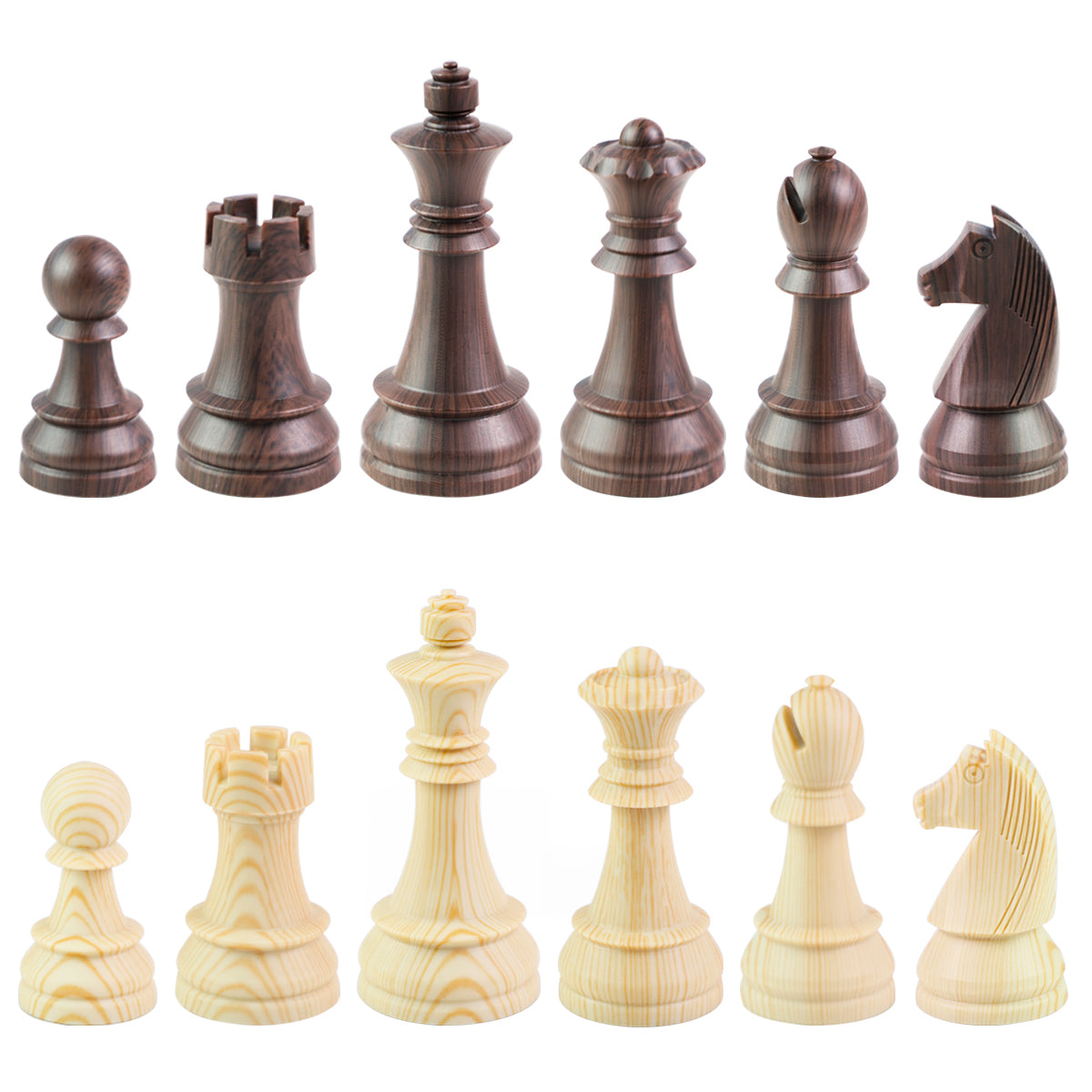Piezas de Ajedrez ABS Staunton Alemán Tipo Madera (8566465069338)