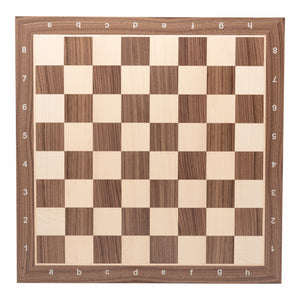 Tablero de Ajedrez de Madera para Jugadores de Torneo Nogal