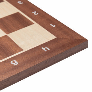 Tablero de Ajedrez de Madera para Jugadores de Torneo Caoba