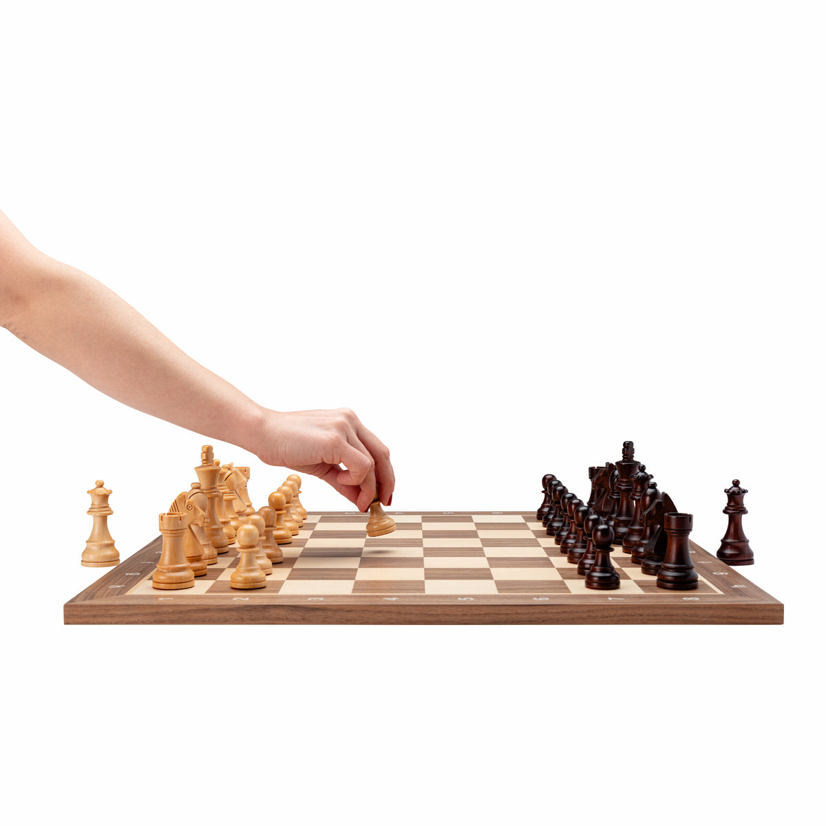 Ajedrez de Madera SET Jugador de Torneo Nogal 2.0