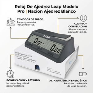 Reloj de Ajedrez LEAP Modelo 9921 Programado
