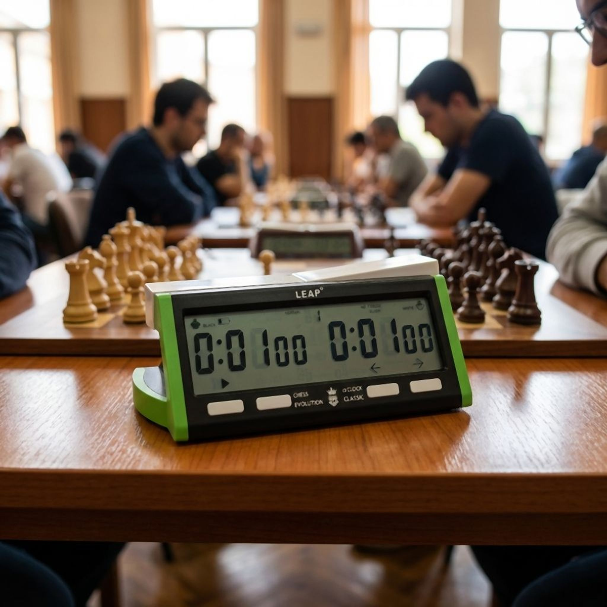 Reloj De Ajedrez De Alta Calidad Oficial Fide Color Verde