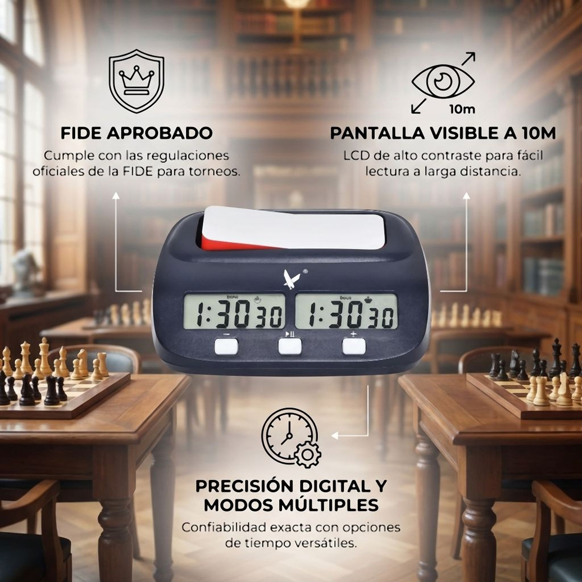 Reloj de Ajedrez FIDE LEAP