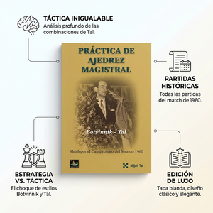 Práctica de ajedrez magistral Mijail Tal