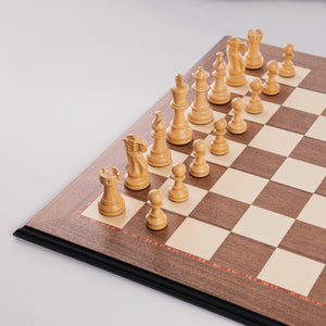 Ajedrez de Madera Ferrer Set Moldura Negra con piezas negras Deluxe