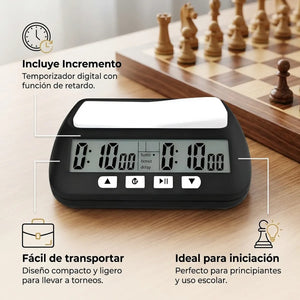 Reloj De Ajedrez Con Temporizador Digital Basico Entry Level