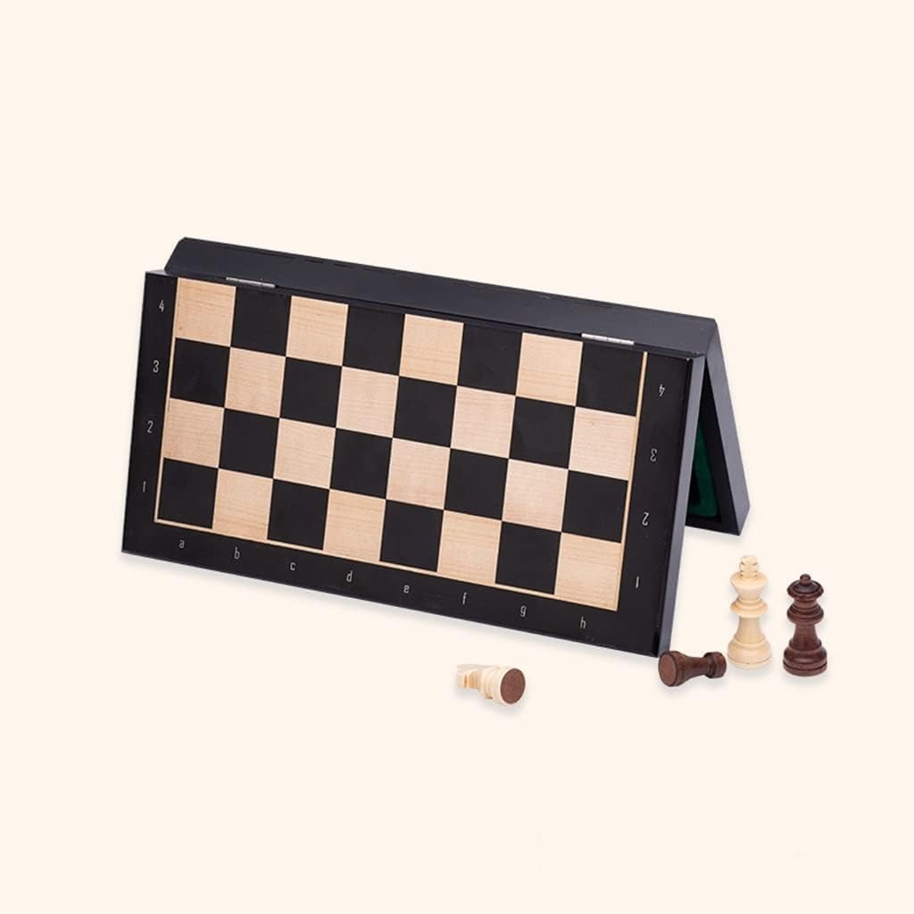 Tablero De Ajedrez Madera 33x33cm Magnético