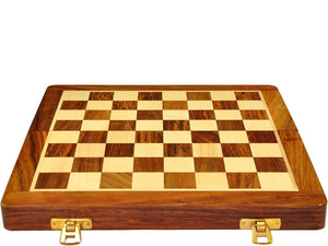Ajedrez Magnético Grande de Madera Plegable Sin Coordenadas