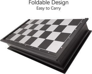 Tablero De Ajedrez Magnético 48x48cm Blanco y Negro