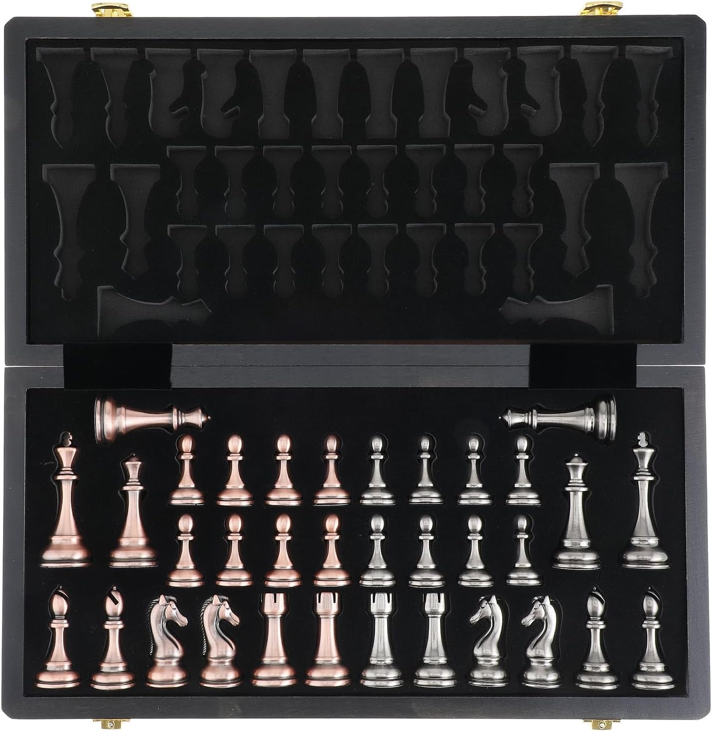 Tablero de Madera Plegable con Piezas Metálicas con Almacenamiento