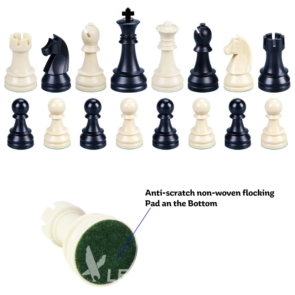 Piezas De Ajedrez ABS Staunton Alemán peso normal