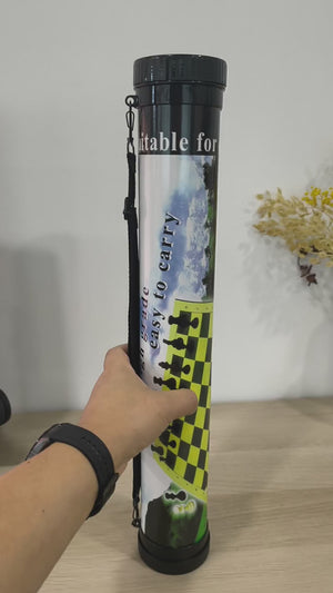 Tablero De Ajedrez Escolar Set Bolso Rígido Medidas Oficiales