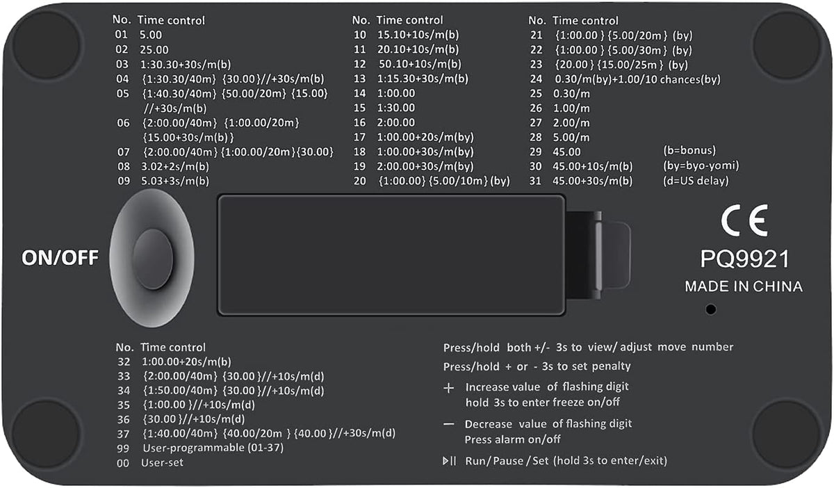Reloj de Ajedrez LEAP Modelo 9921 2023 Programado (8566203220250)