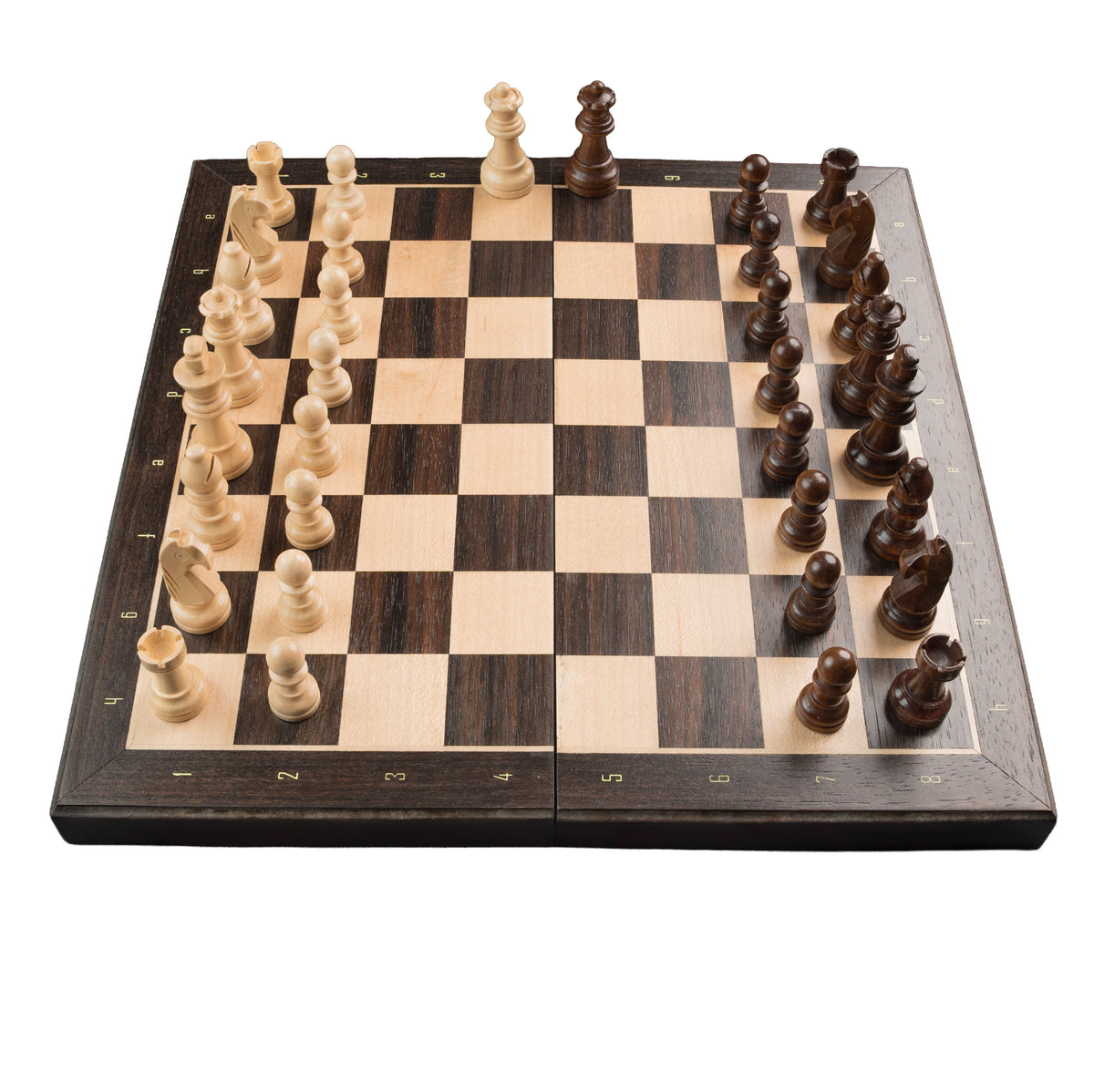 Tablero De Ajedrez Madera 33x33cm Magnético