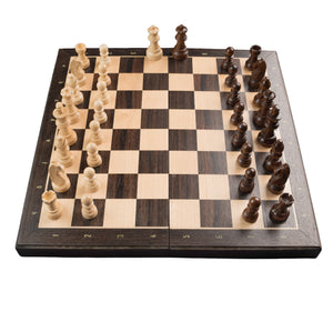 Tablero De Ajedrez Madera 33x33cm Magnético